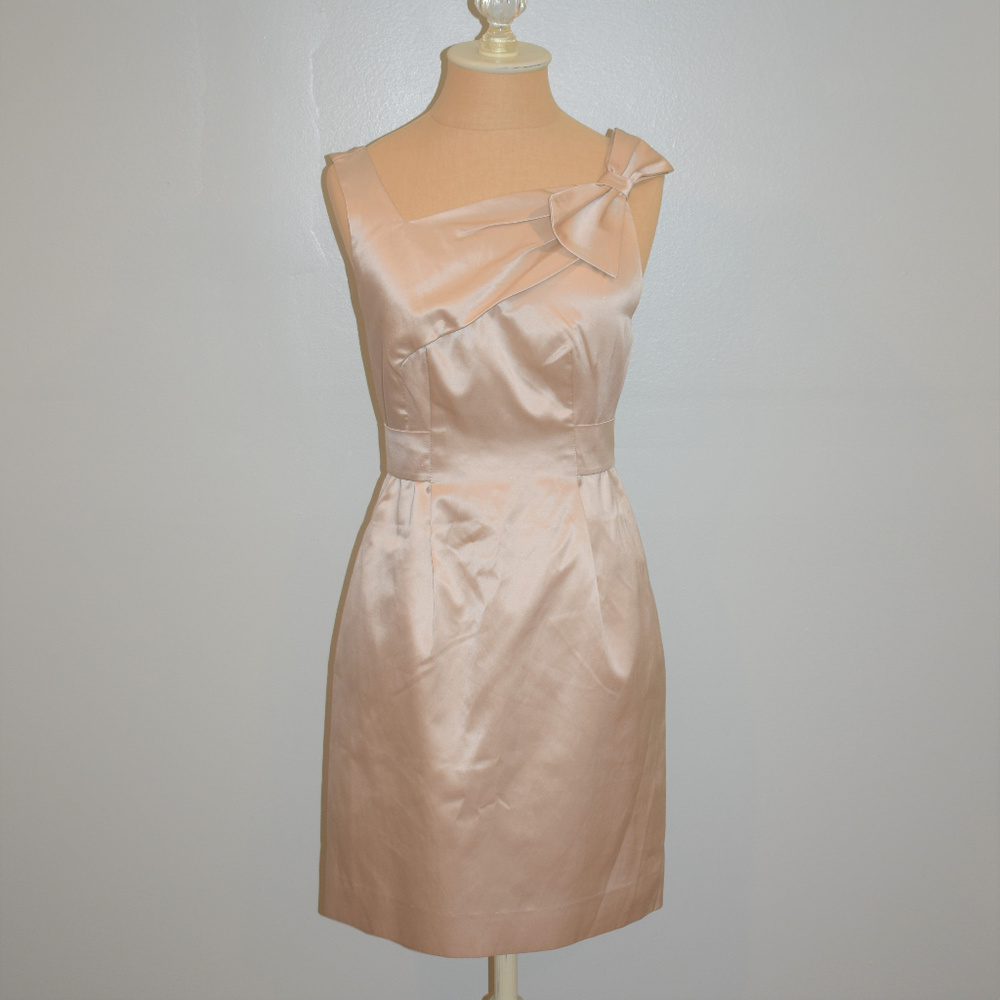 Yoana Baraschi Sleeveless Champagne Cocktail Dress